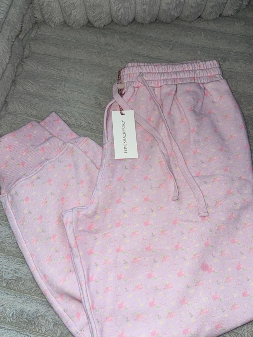 Love shack fancy Lolana Sweatpants Ibiza sunset size medium Brand new w/tags!